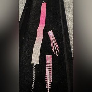 Multilayer Rhinestone Choker Necklace Bling Crystal Collar Choker Party Jewelry